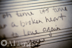 These are words to my original song "Repairs of a Broken Heart."  - Macro Photography - ALimages 2014 