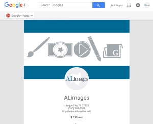 ALimages has a YouTube so naturally it has a Google+. Accounts will post to my Google+ so it is a great place to find links to other information about ALimages.